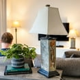 thumbnail image 5 of Sunnydaze Timeless Abode 3-Piece Floor and Table Lamp Set, Gray Slate with White Shade, 5 of 16