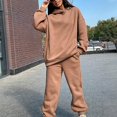 thumbnail image 1 of Conjunto de traje de 33 piezas para mujer Color sólido Casual manga larga con capucha jersey pantalón largo chándal, 1 of 3