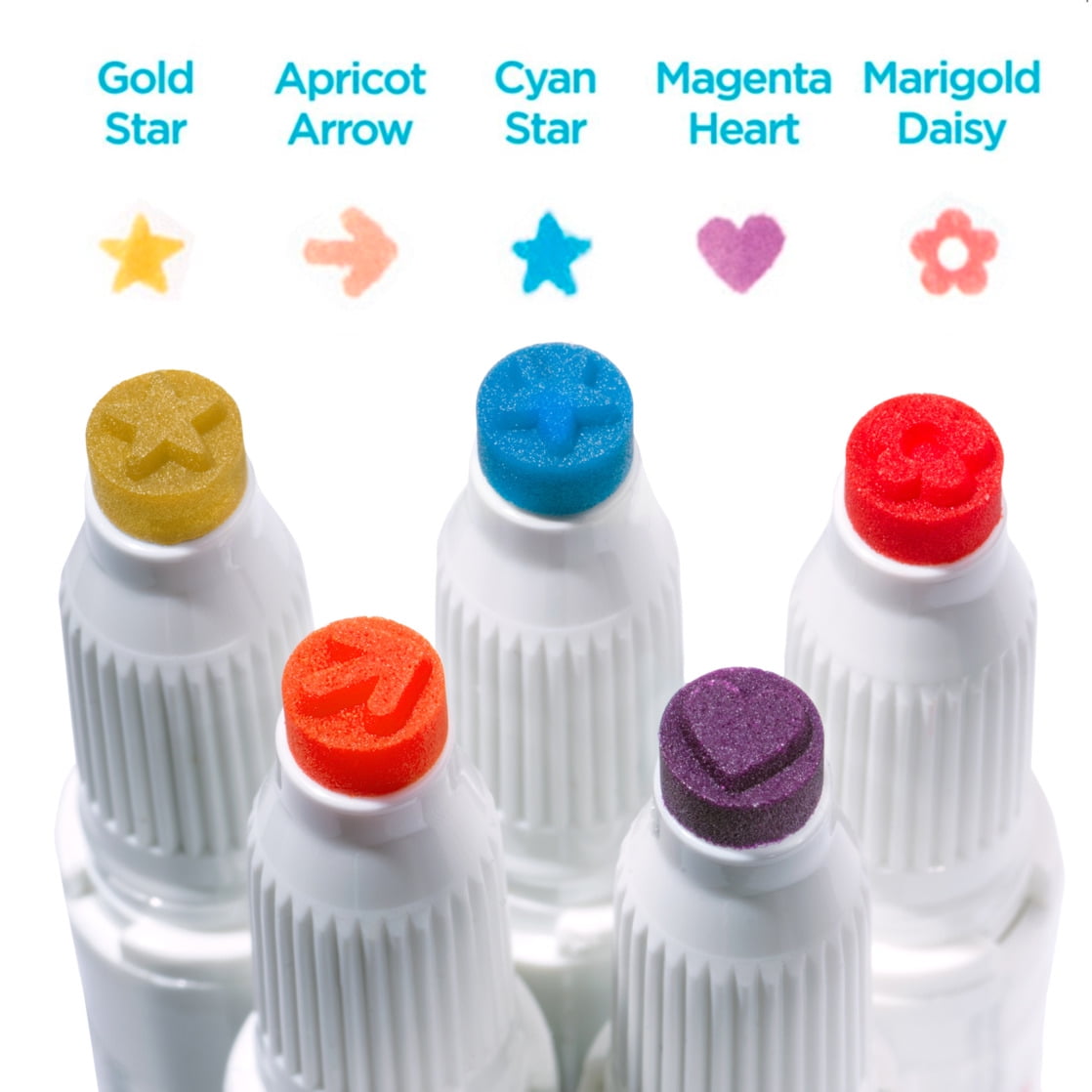 Mildliner Dual Tip Stamp Marker Assorted 5pk