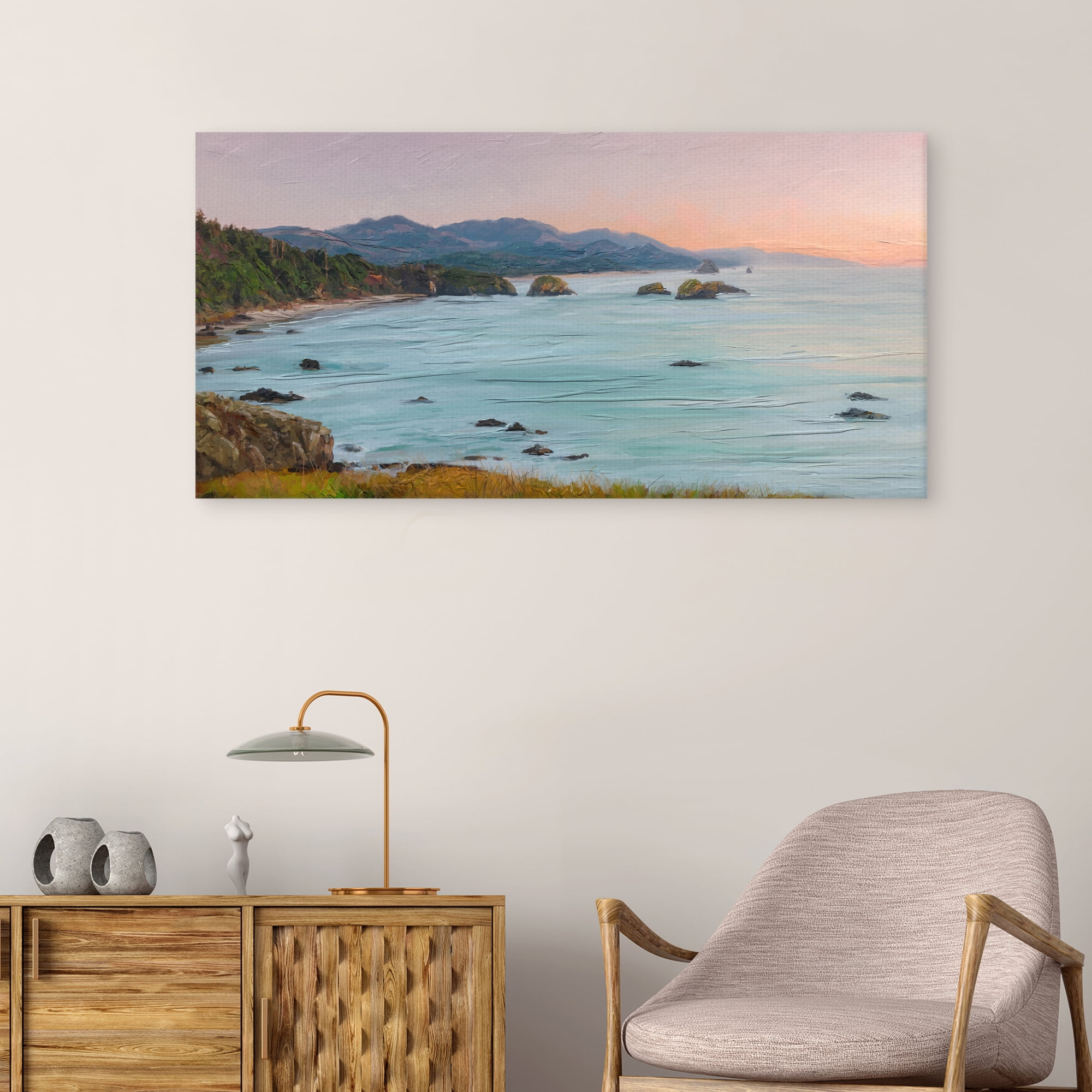 Coastline by Studio Arts Canvas Art Print