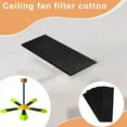 thumbnail image 4 of sunsanly 5Pcs Ceiling Fan Blade Filters Activated Carbon Air Filters Reliable Simple Installation Ceiling Fan Air Purifier Pads Accessories, 4 of 8