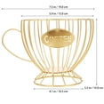 thumbnail image 2 of Coffee Pods Holder Cup Shape Coffee Capsules Organizer Iron Storage Basket, 2 of 7