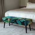 thumbnail image 2 of Whosucclay Tropical Palm Leaf Print Dining Room Bench Covers Rectangle Bench Seat Protector Universal Bench Seat Cushion Slipcovers for Dining Room, Living Room, Bedroom, Kitchen, 2 of 7