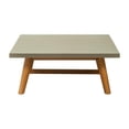thumbnail image 6 of Kert Coffee Table Gray Coffee Table, Modern Style, Faux Concrete Duralcrete square shape tabletop, Acacia Wood, Outdoor Living, 6 of 9