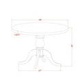 thumbnail image 3 of Luxe by East West Furniture 7-Piece Dining A Dinning Table And 6 Black Linen Fabric Dining Chair, 3 of 7