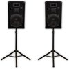 Bundle DJ PA 15" Speaker and Stand Set 1500CSET1