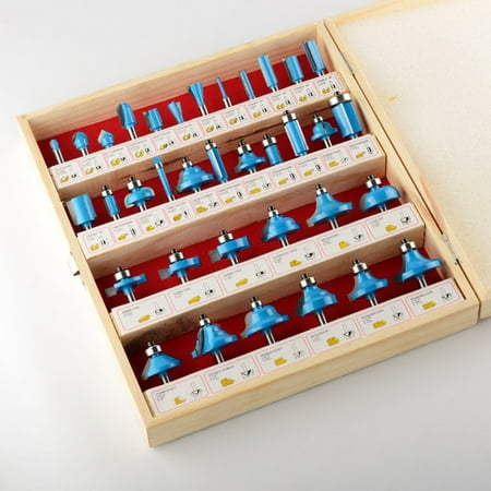 

35 Piece Tungsten Carbide Router Bit Set Woodworking Wood Carpentry