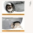 thumbnail image 4 of PAWZRoad Cat Tunnel with Soft Cushion 2-in-1 Collapsible Hideaway Round Shape,Gray, 4 of 10
