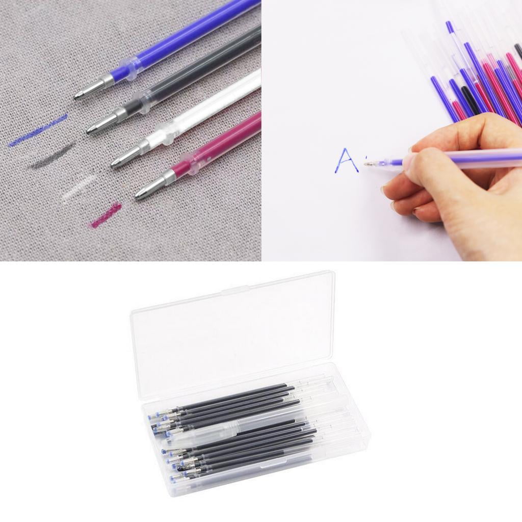 40 Erasable Fabric Marking Refills Replaceable Pen Refills with Box, Perfect for Fabrics in Various Colors Sewing Quilting Dressmaking Black