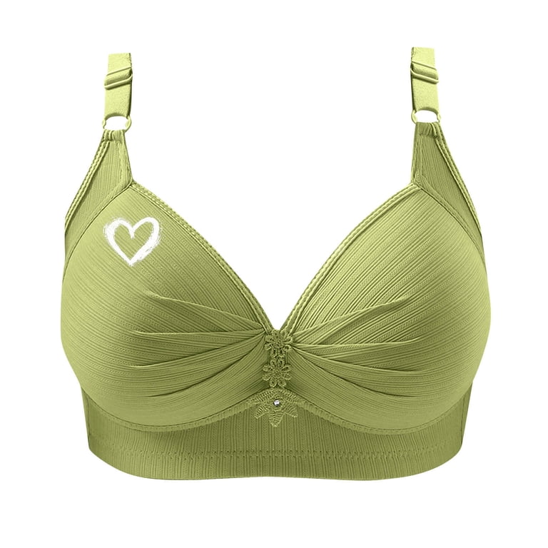 Lyfzbd Plus Size Bras for Women Wireless Full Coverage Support Bralette ...