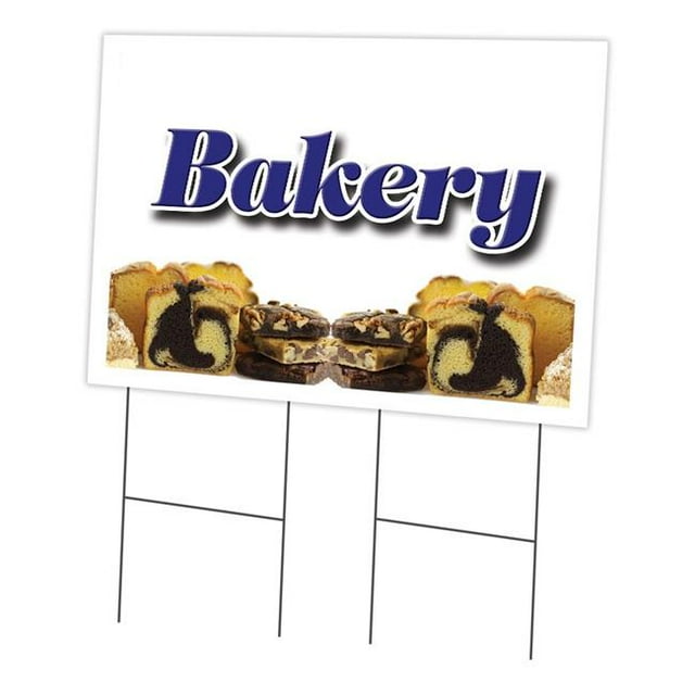 SignMission C-2436-DS-Bakery 24 x 36 in. Bakery Yard Sign & Stake