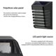 thumbnail image 4 of Luces solares para vallas de exterior - Luces de pared solares LED inalámbricas IP65 con modo de respiración/constante, lámparas solares automáticas para patio, puerta de entrada y piscina (1 unidad), 4 of 9