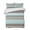 AquaMarine, variant on Quilts King Size, Boho Blue Aqua Soft Comforter Bedding Set for Bed, Geometric Stripes Tribal Bohemia Retro Lightweight Quilted Bedspread with Pillow Cover(2 Pieces) for All Season, 96x106 Inch