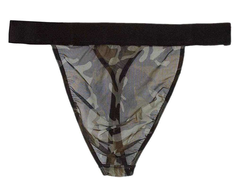 Intimo Mens Mesh Tanga Camo Thong Underwear Medium - Walmart.com