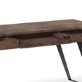 thumbnail image 4 of Simpli Home Lowry 72" Solid Wood Modern Computer Desk in Rustic Aged Brown, 4 of 8