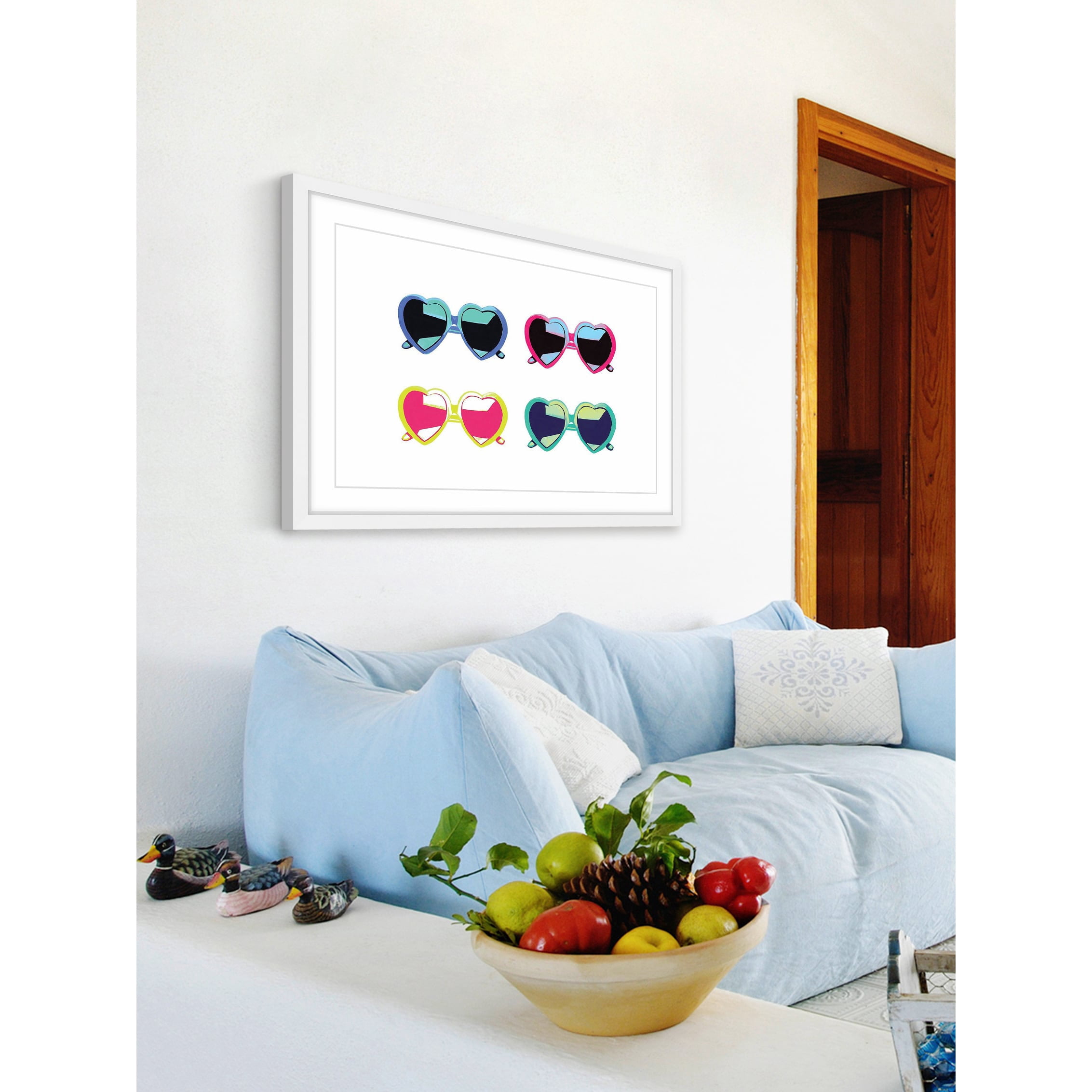 "I Heart Shades" Framed Painting Print