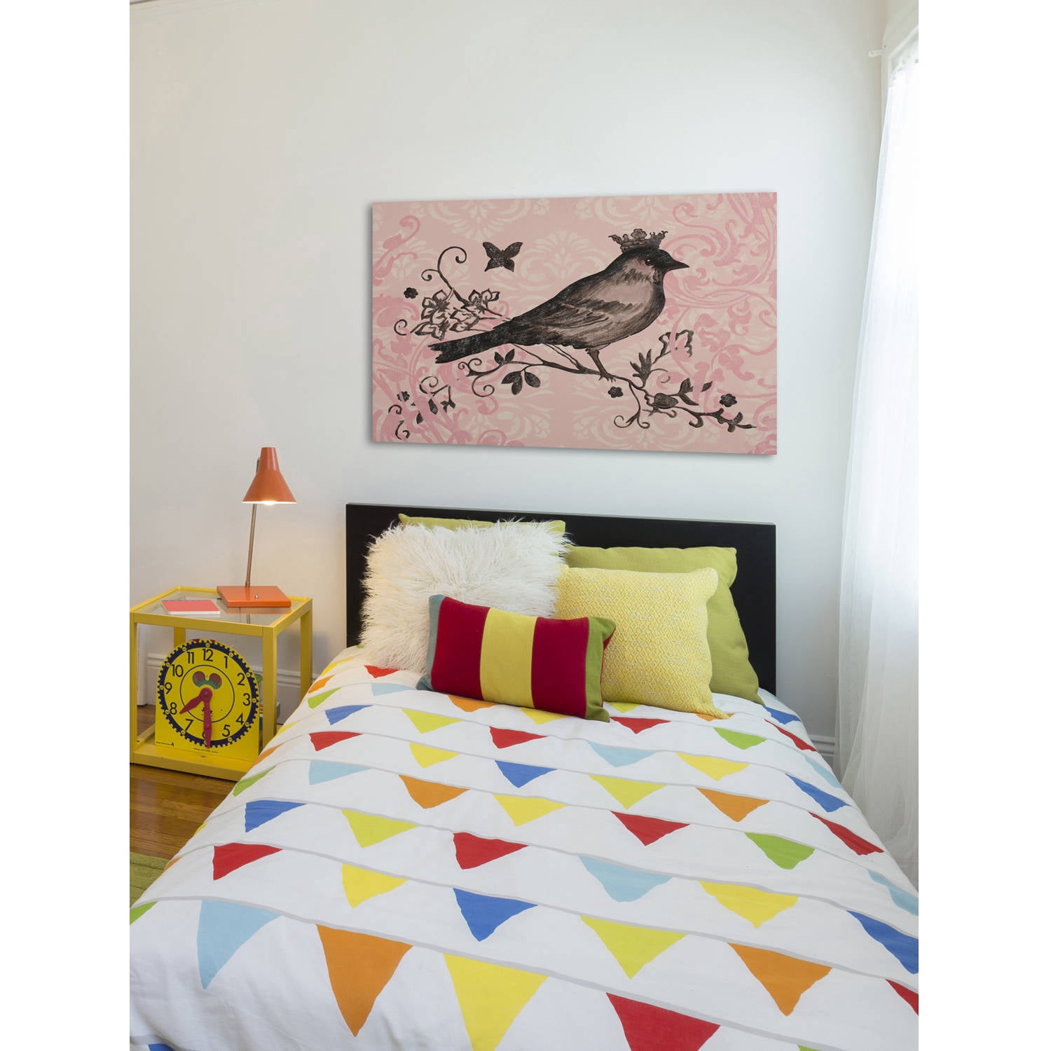 Marmont Hill "Regal Songbird 2" by Reesa Qualia Painting Print on Wrapped Canvas