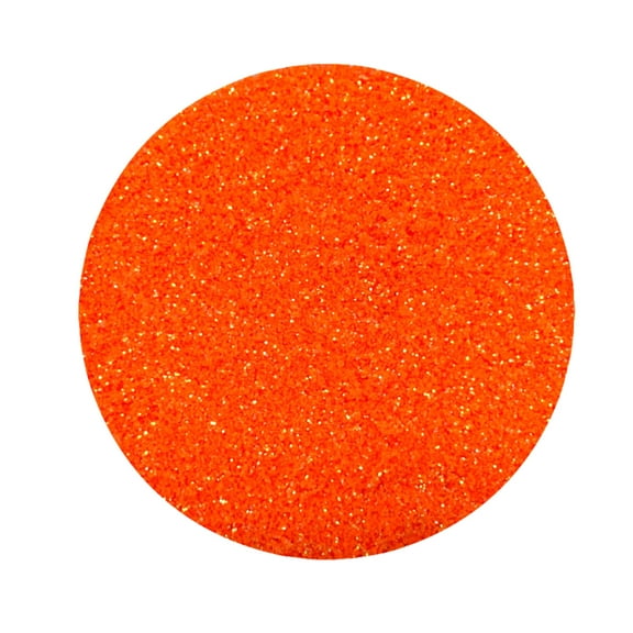 Mardi Gras Spot 8oz Glitter - Neon Orange (Each)