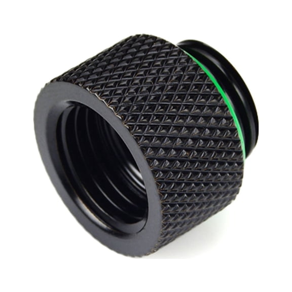 Bitspower G1/4" 10mm Male to Female Fitting, Matte Black