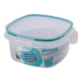 thumbnail image 3 of Contenedor Prichos Cuadrado Tapa Hermética de Clip Plástico Transparente 1150 ml, 3 of 4
