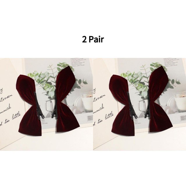 1/2 Uds. Lazos para el cabello con lazo en blanco y negro, horquillas laterales con lazo Vintage, pasadores bonitos para niñas, tocado, accesorios para el cabello para mujeres Tan Jianjun unisex