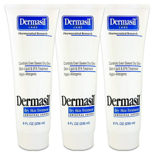 Dermasil Dry Skin Treatment, Original Formula 8 Oz Tube (3  