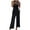 Black, variant on Bigersell Jumpsuits with Elastic Waist for Women Jumpsuit Women's Fashion Solid Single Shoulder Strap Sleeveless Packets Jumpsuit Ladies Wide Leg Jumpsuits