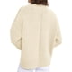 thumbnail image 4 of Suéter PRETTYGARDEN Cuello Redondo Manga Larga Tejido Cómodo XL Beige Blanco, 4 of 4