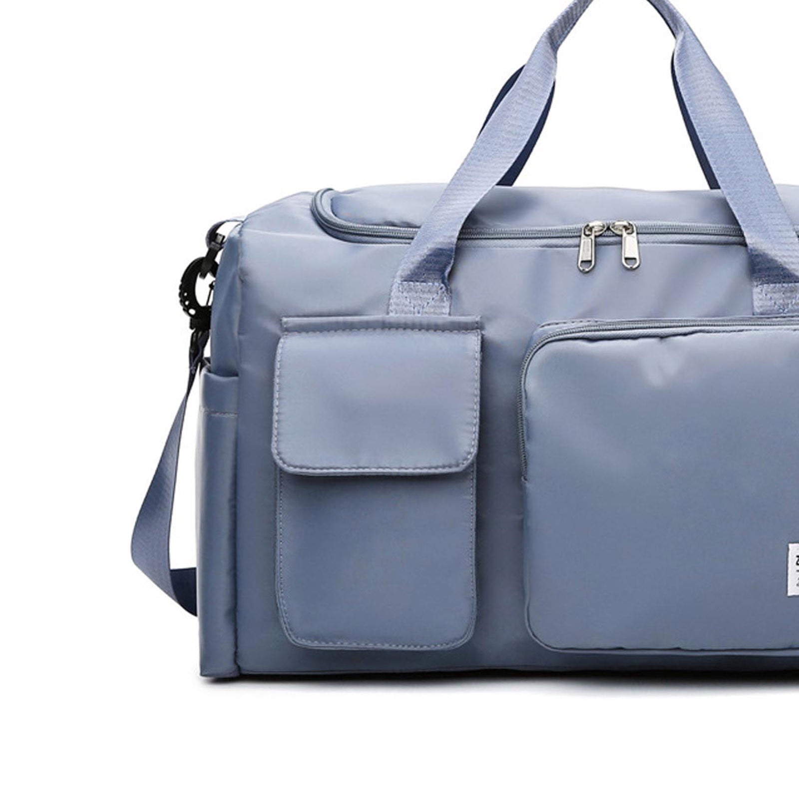JUYGO Large Foldable Travel Duffel Bag, Sports Tote Gym Bag with Wet Pocket, Carry on Hospital Bags, Shoulder Weekender Overnight Bag for Women and Men