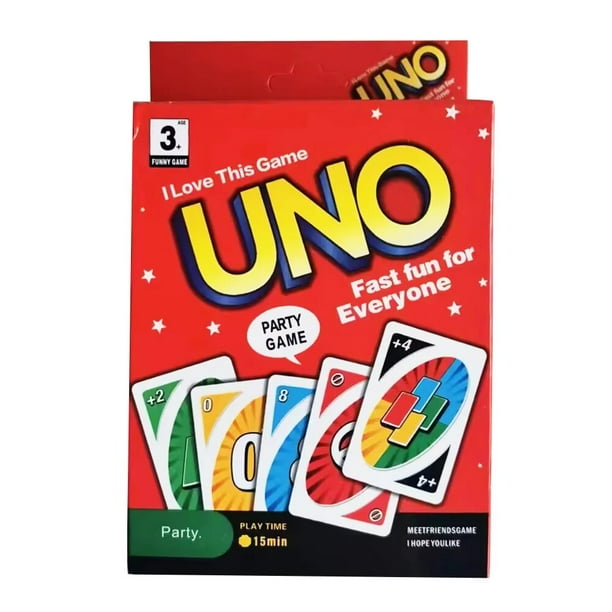 Juego de mesa UNO de dibujos animados, juego de cartas con patrón de salto BO UNO, entretenimiento familiar divertido, juegos de cartas uno, regalos de navidad