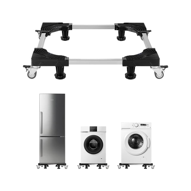 VEVOR Support de Réfrigérateur Base Mobile 1100 lb 27,5-35,4 Pouces Chariot de Meubles Réglable