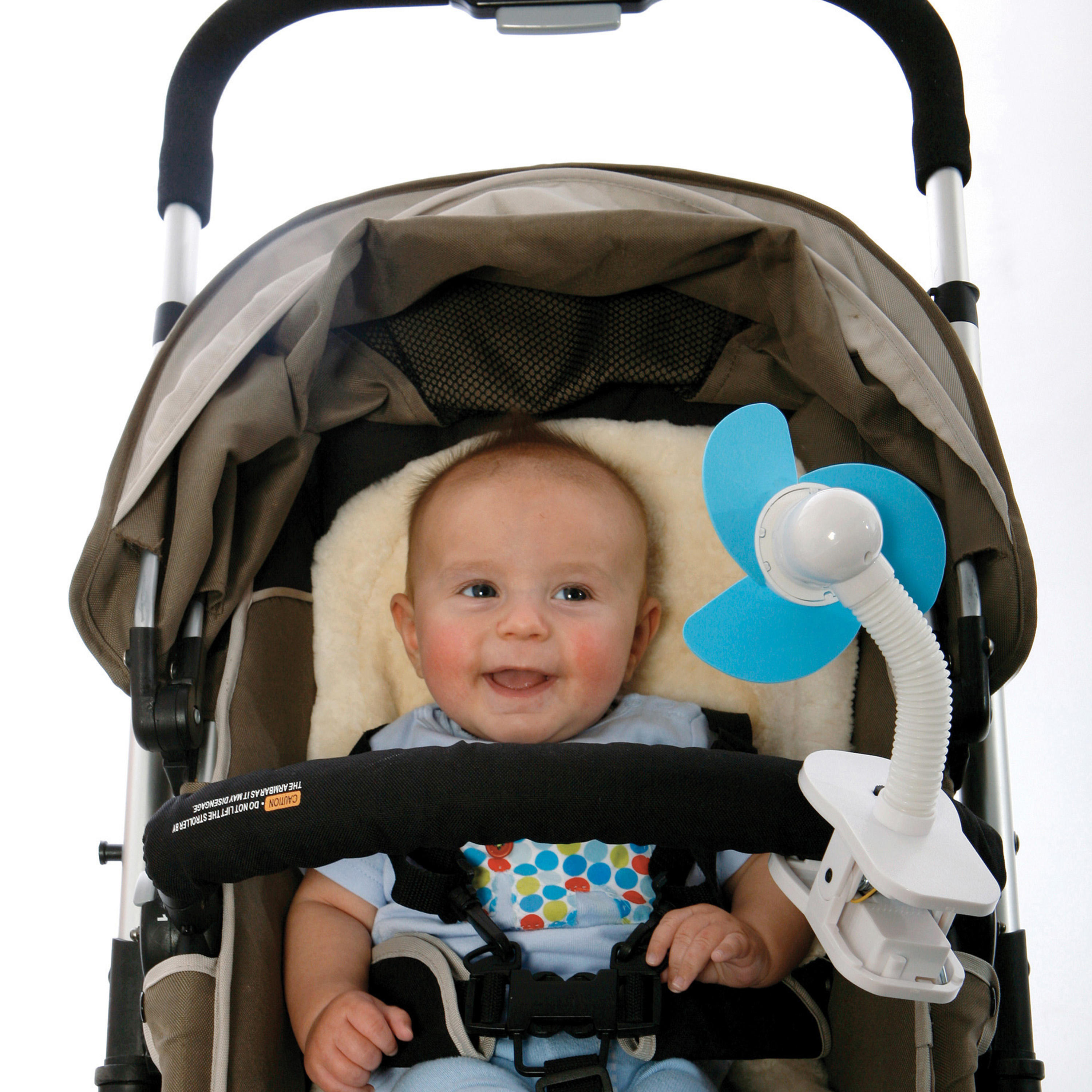 Dreambaby L230 Dreambaby Stroller Fan - Blue/White - Stroller Fan - Foam Fan - Attaches Easy - Great for On the Go Mom - Can be Used for Strollers - Cribs - In the Car and More - image 3 of 11