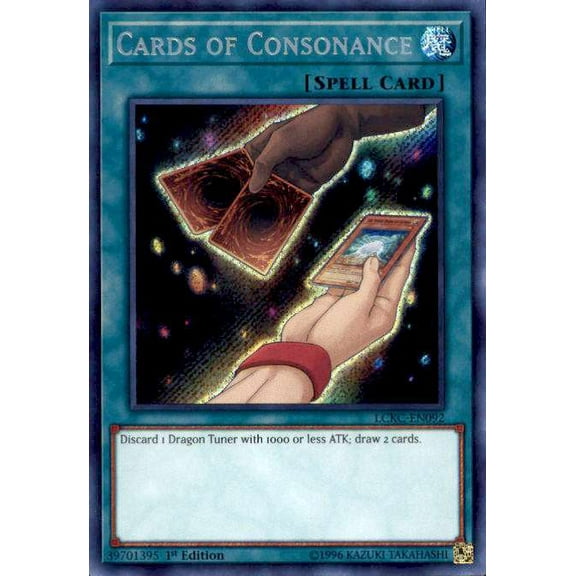 YuGiOh Kaiba Legendary Collection Secret Rare Cards of Consonance LCKC-EN092