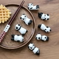 thumbnail image 5 of LANFENG Cute Animals Shape Chopsticks Rest Set Spoon Stand Rest Set for Knife Fork Holder-Owls-5 PCS, 5 of 15