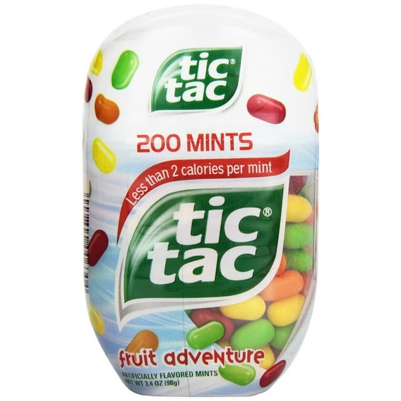 Case of 48, Tic Tac, Fruit Adventure Bottle Pack, 3.4 Ounce