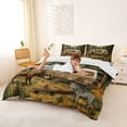 thumbnail image 3 of Catabedysis Retro Brown Camper Bedding,Jungle Animal Moose Duvet Cover Full For Boys,Multicolor,Reversible,3 Pieces,1 Duvet Cover and 2 Pillowcases, 3 of 6