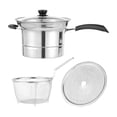 thumbnail image 2 of Luzkey Deep Fryer with Filter Basket Multifunction Cooking Tool Kitchen Noodles Pot Cooking Pot for Kitchen Restaurant Camping Party with handle, 2 of 8