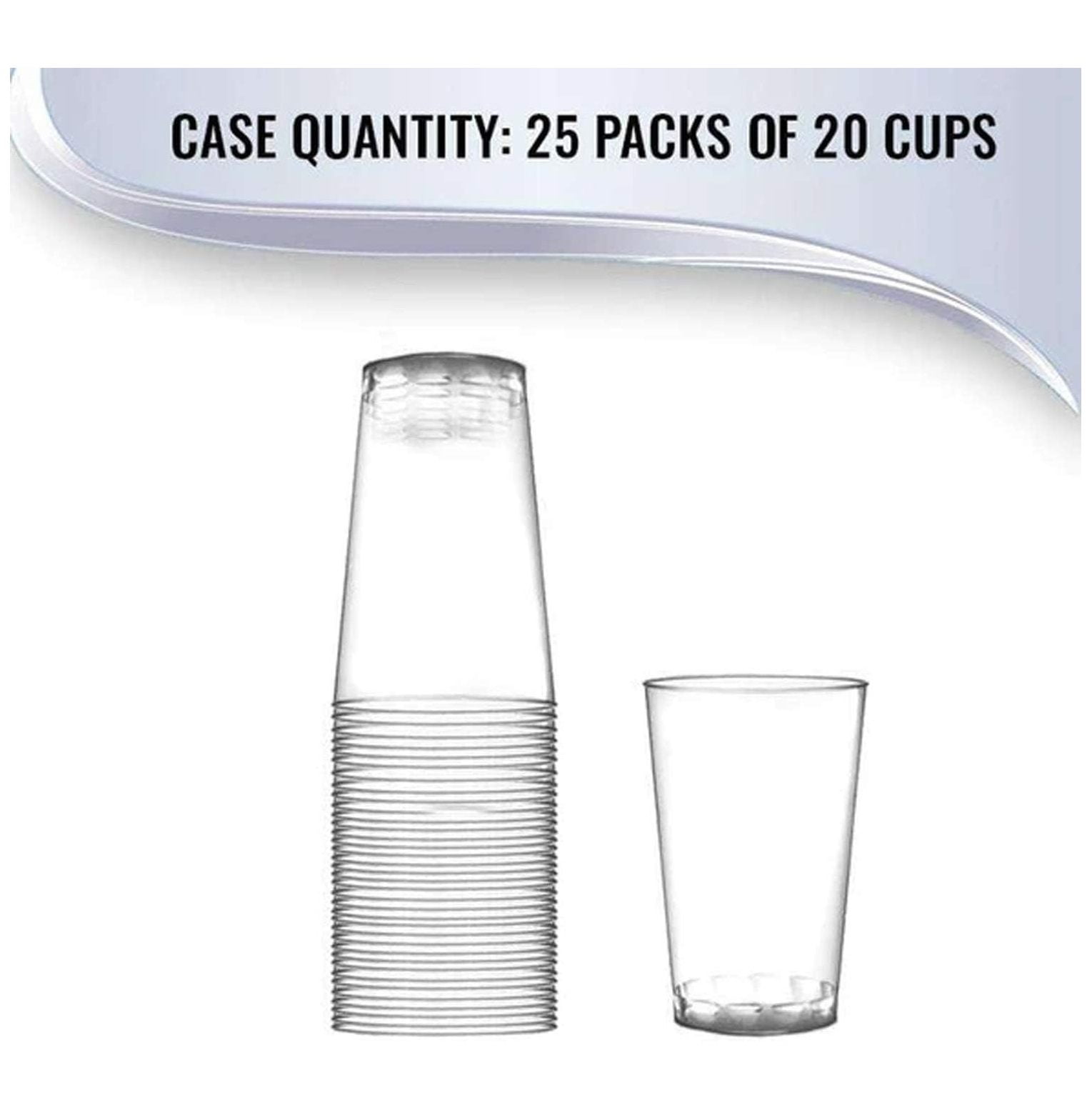 RW Base 16 Ounce Beverage Cups, 500 Disposable Glasses - Heavy Duty, Durable, Red Plastic Drinking Cups, for Birthday Parties, Picnics, or Tailgates