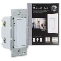 GE Add-On In-Wall Paddle Switch for Smart Home, Hub Required, 12723