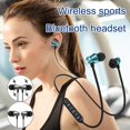 thumbnail image 2 of Wireless Sports Earbuds - Bluetooth 5.0 Stereo Earphones with IPX5 Sweat Resistance Sweatproof Sport Headphones with Microphone, Noise Cancelling Headset for Workout, Running, Gym, 2 of 5