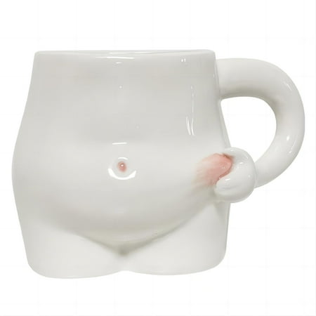 

Ceramic Mugs Coffee Cup Milk Tea Water Cups Cute Creative Pinch Belly Cup Mug Gift Porcelain Drinking coffee Mugs White