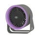 thumbnail image 5 of Mini ventilador de escritorio Ventilador personal Ligero Ajustable Compacto Recargable Portátil Gris, 5 of 9