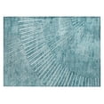 thumbnail image 2 of Addison Rugs Chantille Indoor/Outdoor Transitional Organic Teal Washable Rectangle Rug, 1'8" x 2'6", 2 of 6
