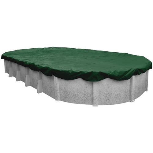 Pool Mate 371218-4-PM Oval Above-Ground Swimming Pool Winter Cover 12 by 18 Forest Green