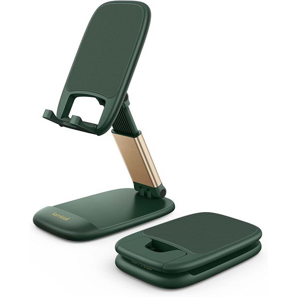 Lamicall - Soporte de teléfono Ajustable para coutadora, Soporte Plegable para teléfono Celular iPhone 16, 15, 14 Pro MAX Plus, 13, 12 Pro MAX Mini, 11 Pro, XS, XR, X, 8, 6s, Samsung S23, teléfonos