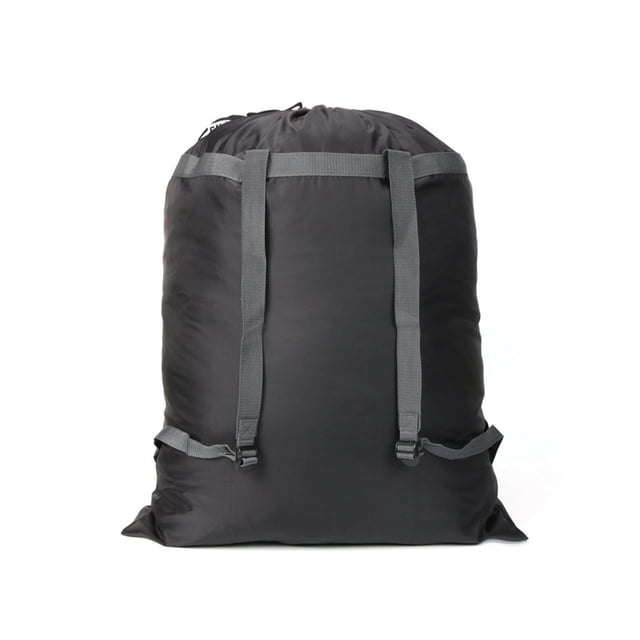 Bolsa de lavandería tipo mochila con correas para los hombros, mochila grande con cierre de cordón para la universidad, viajes, lavandería, apartamento y almacenamiento en la habitación.