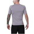 thumbnail image 6 of Ultrave Mens Short-Sleeve Shirt Crew Neck Soft Running Gym Summer Tee Men Tops Fashion,Gray,XL, 6 of 8
