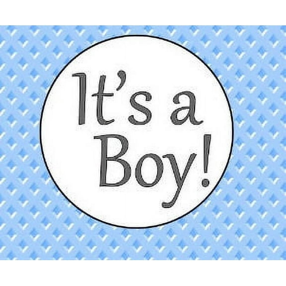 It's A Boy Baby Shower Edible Cake Decoration Image Topper - Diamond