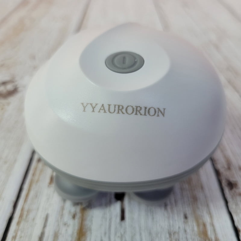 YYAURORION Electric massage apparatus for household use  – Heat & Red Light Therapy, Waterproof & Removable Silicone Heads for Hair Growth, Stress Relief & Deep Clean