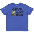 thumbnail image 3 of Inktastic Opa's Fishing Buddy Youth T-Shirt, 3 of 5